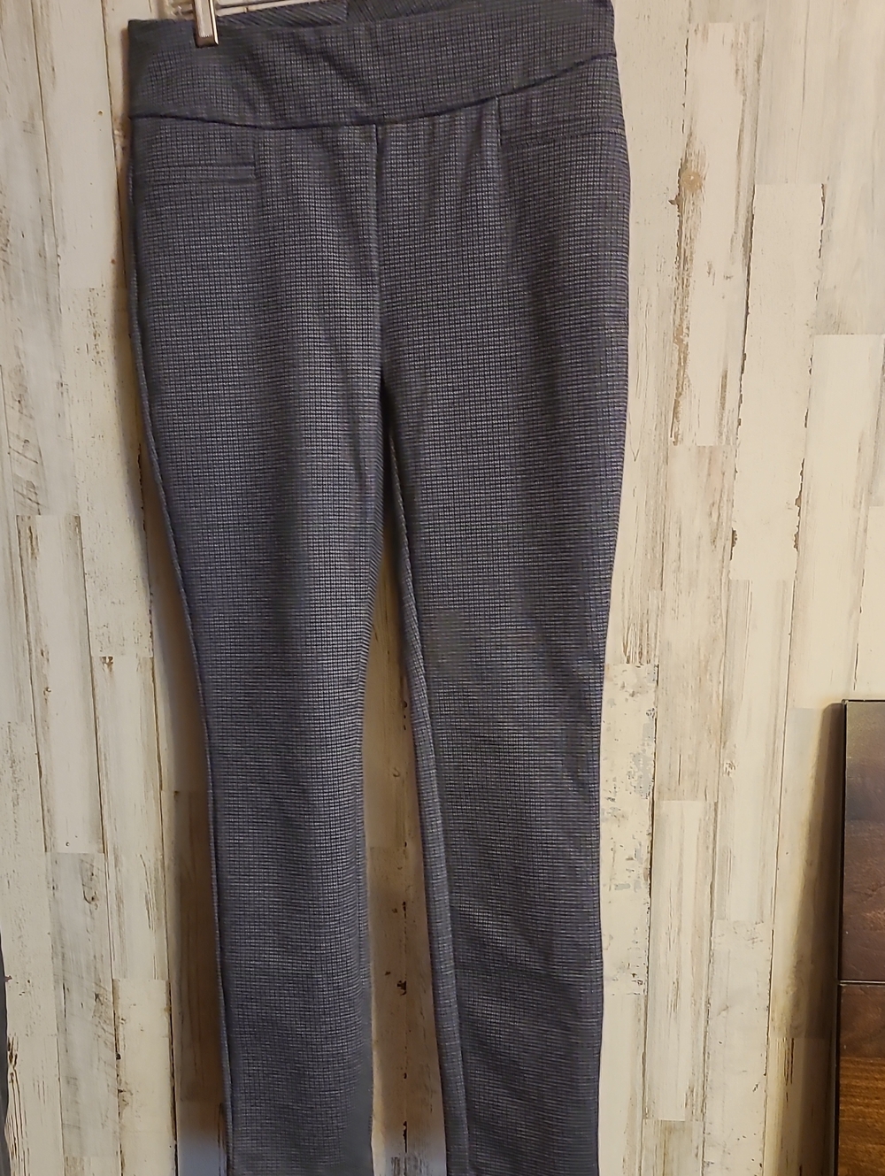 Dalia Navy and Gray Houndstooth Trousers